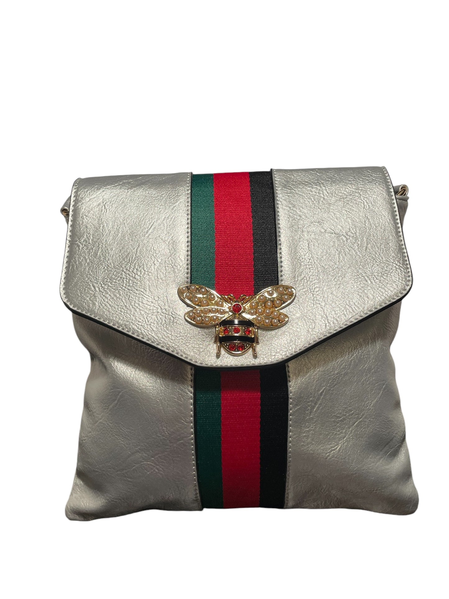 Fashion Queen Bee Stripe Crossbody/Sling Bag